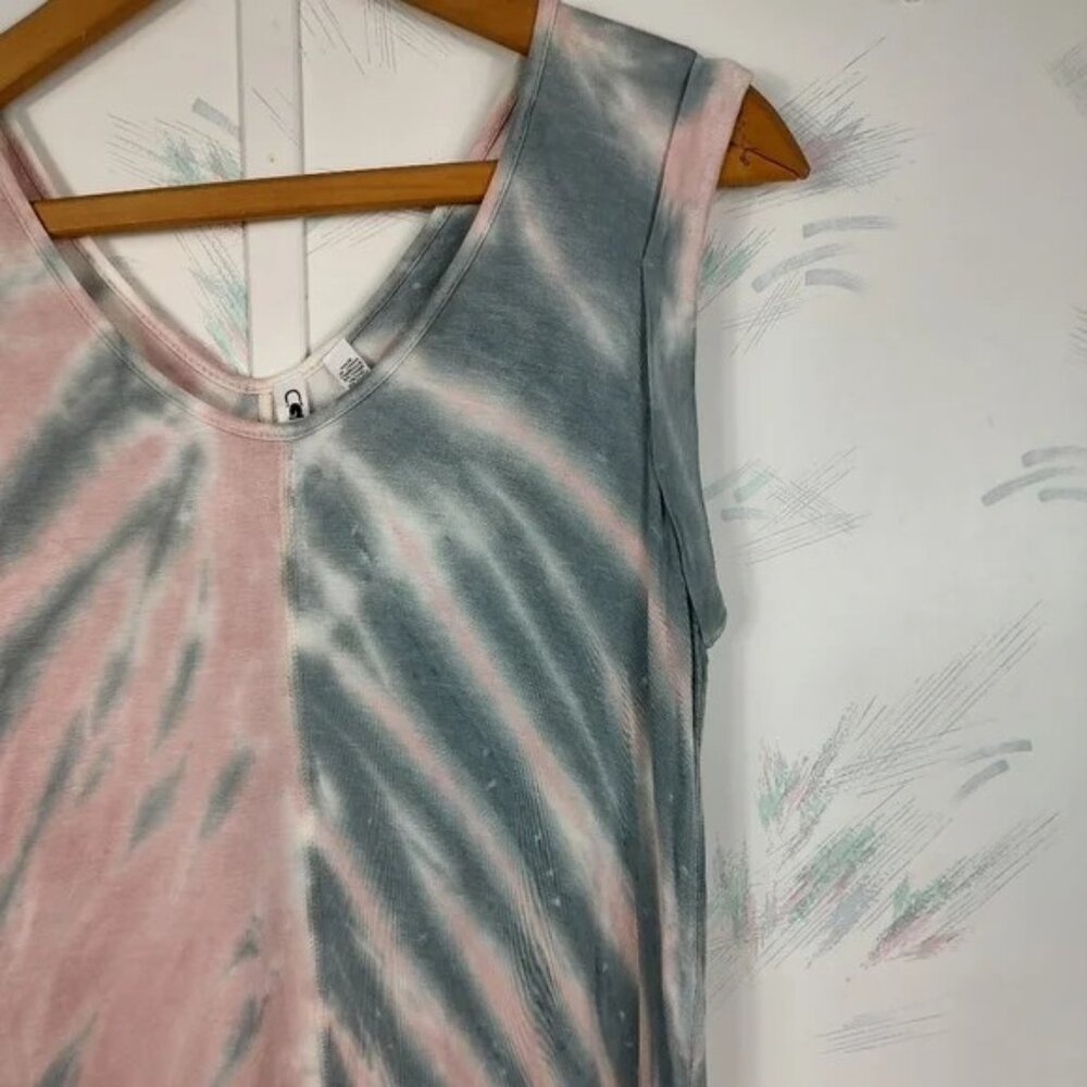 Cable & Gauge Pink Tye-dye Sleeveless dress